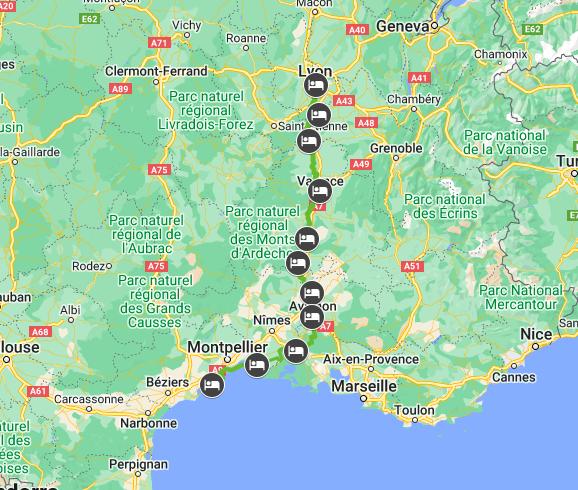 FRSB865 - Le Rhône à vélo - De Lyon à Sète